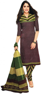 

7colors Cotton Self Design Salwar Suit Dupatta Material(Un-stitched), Purple