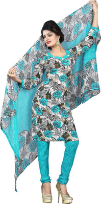 

Khushali Crepe Self Design, Printed Salwar Suit Dupatta Material(Un-stitched), Light blue;multicolor