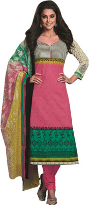 

Design Willa Cotton Printed Salwar Suit Dupatta Material(Un-stitched), Multi color