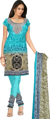 

Jiya Crepe Self Design, Printed Salwar Suit Dupatta Material(Un-stitched), Light blue;multicolor