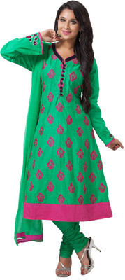 Aapno Rajasthan Cotton Printed Semi-stitched Salwar Suit Dupatta Material available at flipkart for Rs.3799
