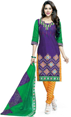 

Akag Cotton Printed Salwar Suit Dupatta Material(Un-stitched), Multicolour