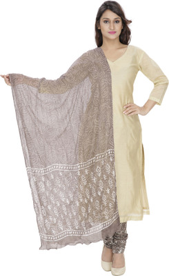 

PinkShink Chanderi Solid, Printed Salwar Suit Dupatta Material(Un-stitched), Beige