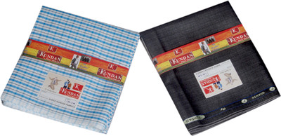 

Kundan Polyester Checkered, Striped Shirt & Trouser Fabric(Un-stitched, Multicolor