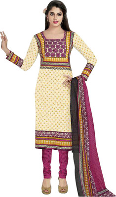 

Lizafab Cotton Printed Salwar Suit Dupatta Material(Un-stitched), Multicolor