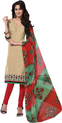 

Khushali Crepe Self Design, Printed Salwar Suit Dupatta Material(Un-stitched), Chikoo