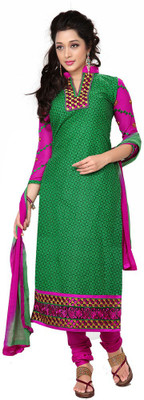 

Shree Vardhman Cotton Printed Salwar Suit Dupatta Material(Un-stitched), Green