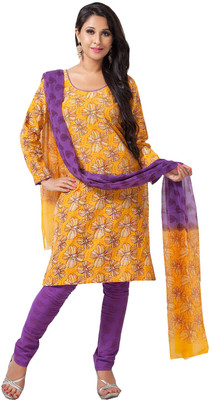 Aapno Rajasthan Cotton Floral Print Salwar Suit Dupatta Material(Un-stitched) available at flipkart for Rs.1745