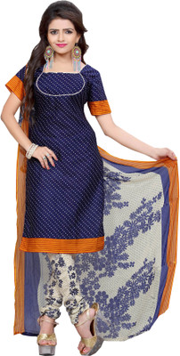 

Jiya Cotton Self Design, Printed Salwar Suit Dupatta Material(Un-stitched), Beige;blue;white