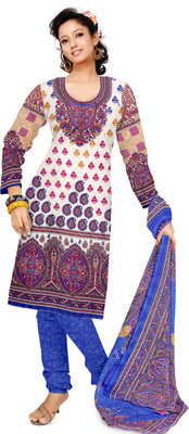 

Jiya Cotton Self Design, Embellished, Embroidered Salwar Suit Dupatta Material(Un-stitched), Blue;multicolor