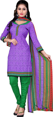 

Jiya Crepe Self Design, Printed Salwar Suit Dupatta Material(Un-stitched), Green;multicolor;purple