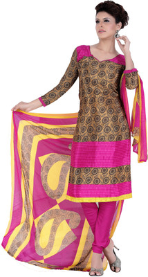 

Khushali Crepe Self Design, Printed Salwar Suit Dupatta Material(Un-stitched), Beige;multicolor;pink;yellow