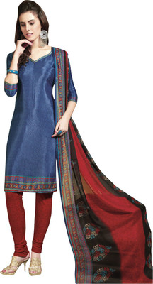 

Trendz Apparels Crepe Printed Salwar Suit Dupatta Material(Un-stitched), Blue