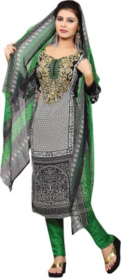 

Trendz Apparels Crepe Printed Salwar Suit Dupatta Material(Un-stitched), Multicolor