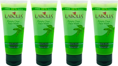 

Labolia Pimple Clear Face Wash - 4 Nos. - Enriched with Neem - (4 X 65 ML)(260 ml)