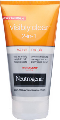 Neutrogena Visibly Clear 2-in-1 Wash and Mask(150 ml)