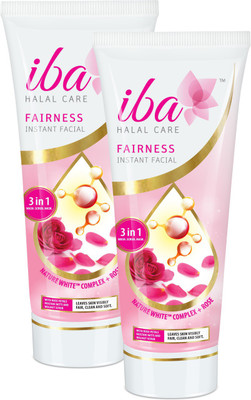 

Iba Halal Care Fairness Instant Facial - 3in1 Wash Scrub Mask (Pack of 2)(100 g)