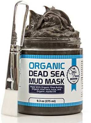 

Spa's Premium Sea Mud Mask With Free Face Brush - HUGE 9.3oz Facials and Moisture Body Mask - Clears Acne - Anti-Aging Mask - Exfoliate Your Skin's Pores - Natural Moisturize - All Natural - No Artificial Preservatives - Organic - Aloe Vera Juice - Jojoba