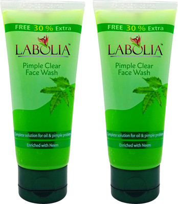 

Labolia Pimple Clear Face Wash - 2 Nos. - Enriched with Neem - (2 X 65 ML)(130 ml)