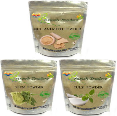 

PRAMSH MULTANI MITTI 200GM + NEEM 200GM + TULSI 200GM POWDER(600 g)