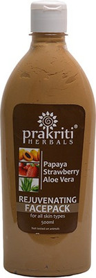 

Prakriti Herbals Rejuvenating Papaya Strawberry Aloevera Facepack(500 ml)