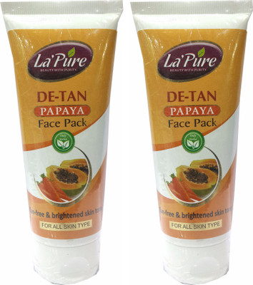 

La Pure DE - TAN Papaya Face Pack - 100gm (Pack of 2)(100 g)