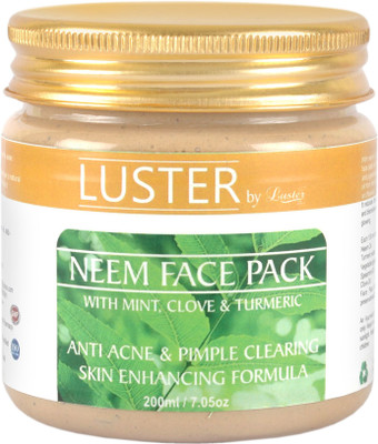 

Luster Neem Face Pack For Acne & Pimple Clearing (Small)(200 ml)