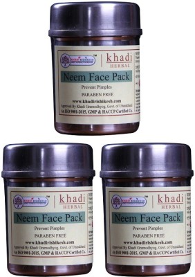 Khadi Rishikesh Herbal Neem Pack of 3- Face Pack Each(50 g)