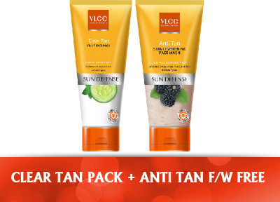 

VLCC VLCC Clear tan pack + Anti Tan F/W free (85gms+50gms)(85 g)