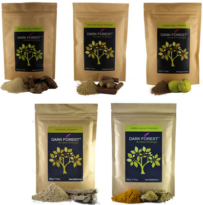 

Dark Forest Skin Brightening Body Polish (Mulethi, Amba Halad, Lemon,Orange,Vekhand)(1000 g)