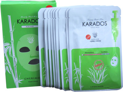 KARADOS Aloe Face Mask Pack of 10(250 g)