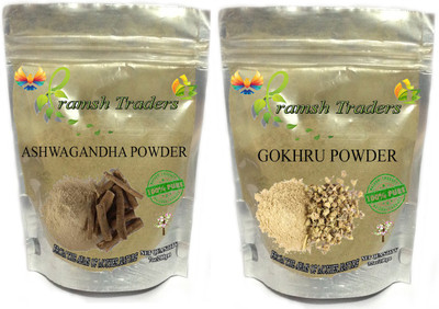 

PRAMSH Ashwagandha Powder 200gm + Gokhru powder 100gm(300 g)