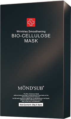 Mondsub Wrinkles Smoothening & Whitening Bio-cellulose Mask(60 g)