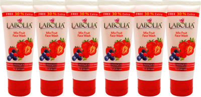

Labolia Mix Fruit Face Wash - 6 Nos. - For All Skin Type - (6 X 65 ML)(390 ml)
