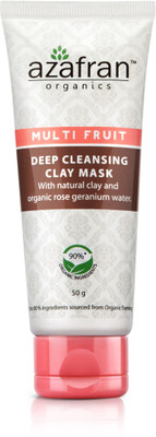 

Azafran Organics Multi Fruit Deep Cleansing Clay Mask(50 gm)