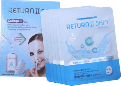 

RETURN II SKIN Collagen Face Mask Pack of 6(150 g)