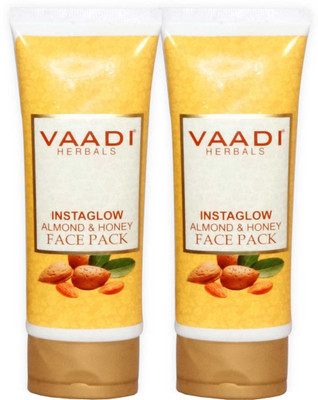 

Vaadi Herbals Instaglow Almond & Honey Face Pack of 2(110 g)