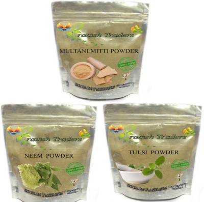 

PRAMSH MULTANI MITTI 100GM + NEEM 100GM + TULSI 200GM POWDER(400 g)