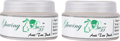 

Glowing Buzz Combo of 2 Natural Anti Tan Pack for Face, Dark Under Arms and Hands(60 g)