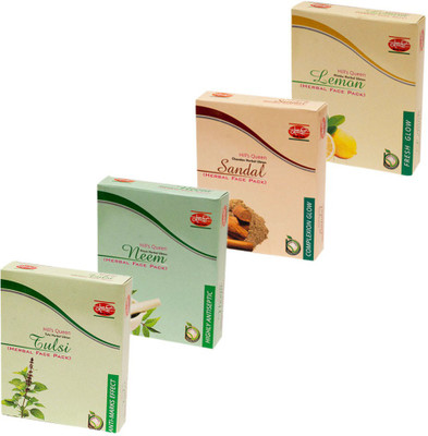 

Kangra Valley Hill's Queen Lemon+Sandal+Neem+Tulsi Face Pack (Pack of 4)(400 g)