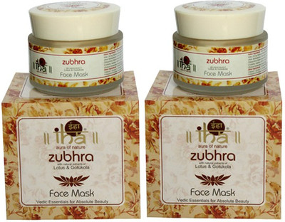 

IHA Ayurvedic Zubhra Face Mask - Pack of 2 - Premium Natural(80 g)