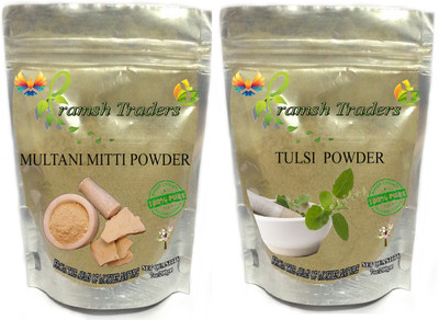 

PRAMSH MULTANI MITTI 200GM + TULSI 200GM POWDER(400 g)