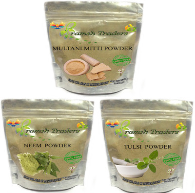 

PRAMSH MULTANI MITTI 200GM + NEEM 100GM + TULSI 100GM POWDER(400 g)
