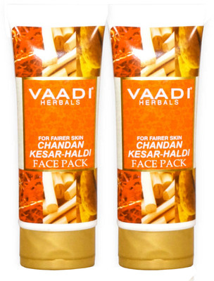 

Vaadi Herbals Chandan Kesar Haldi Face Pack - Pack of 2(240 g)