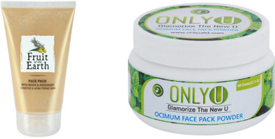 

OnlyU ONLY U Ocimum Face Pack Small & Fruit Of The Earth Face Pack Neem & Rosemary(210 g)