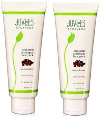 JOVEES Ayurveda Tea Tree & Clove Anti Acne Antiseptic Face Pack (Pack of 2)(240 g)