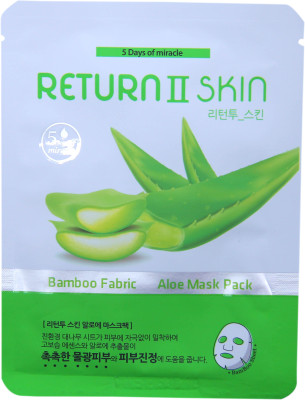 

RETURN II SKIN Aloe Face Mask Pack of 6(150 g)