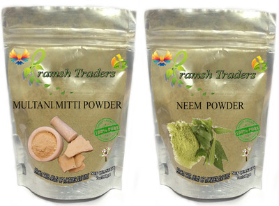 

PRAMSH MULTANI MITTI 200GM + NEEM 200GM POWDER(400 g)