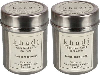 

Khadi Natural Neem, Basil and Mint Face Mask (Twin Pack)(100 g)