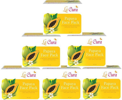 

Lacura Papaya Face Pack (Pack of 6 pc 60 g each)(360 g)
